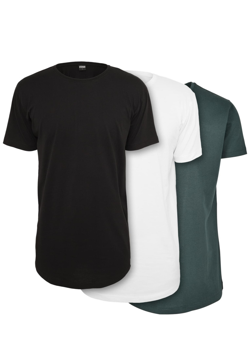 Shaped Long Tee 3-Pack