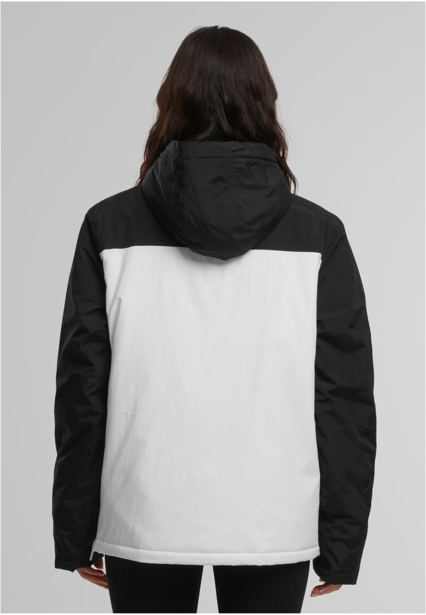 3-Tone Padded Pull Over Hooded Jacket