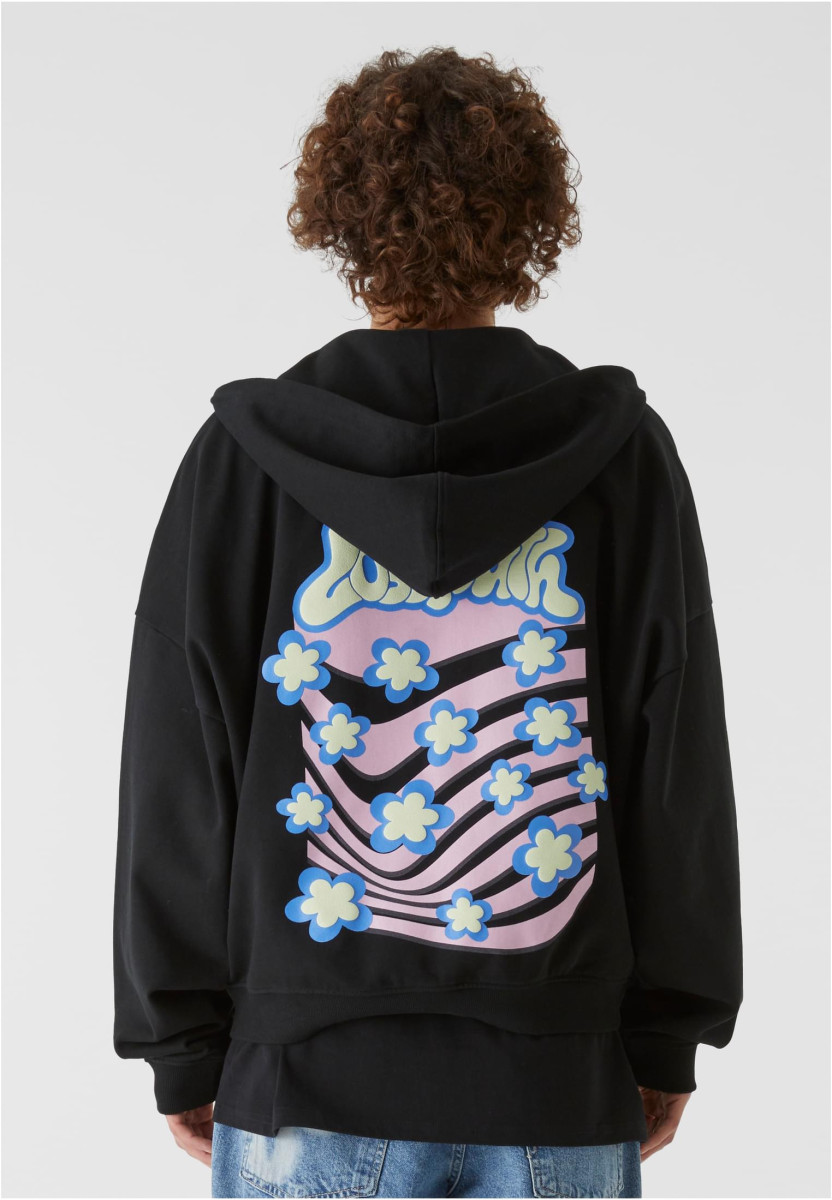 Lost Youth Zip Hoody - Flower Waves