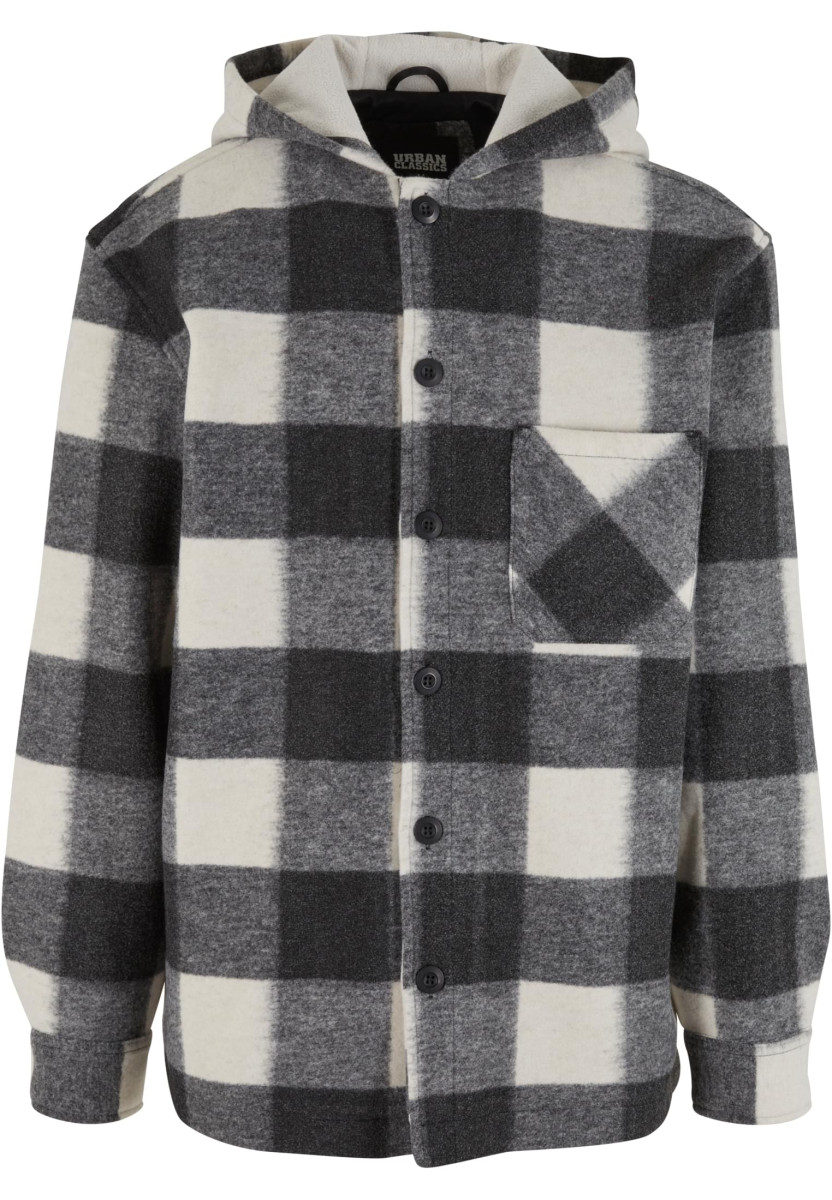 Big Check Jacket With Hood