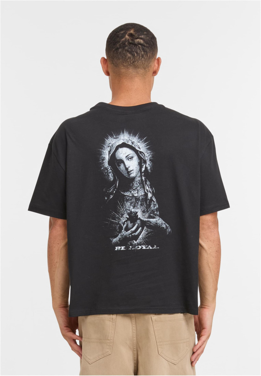 Distressed Mary Cropped Oversize Tee