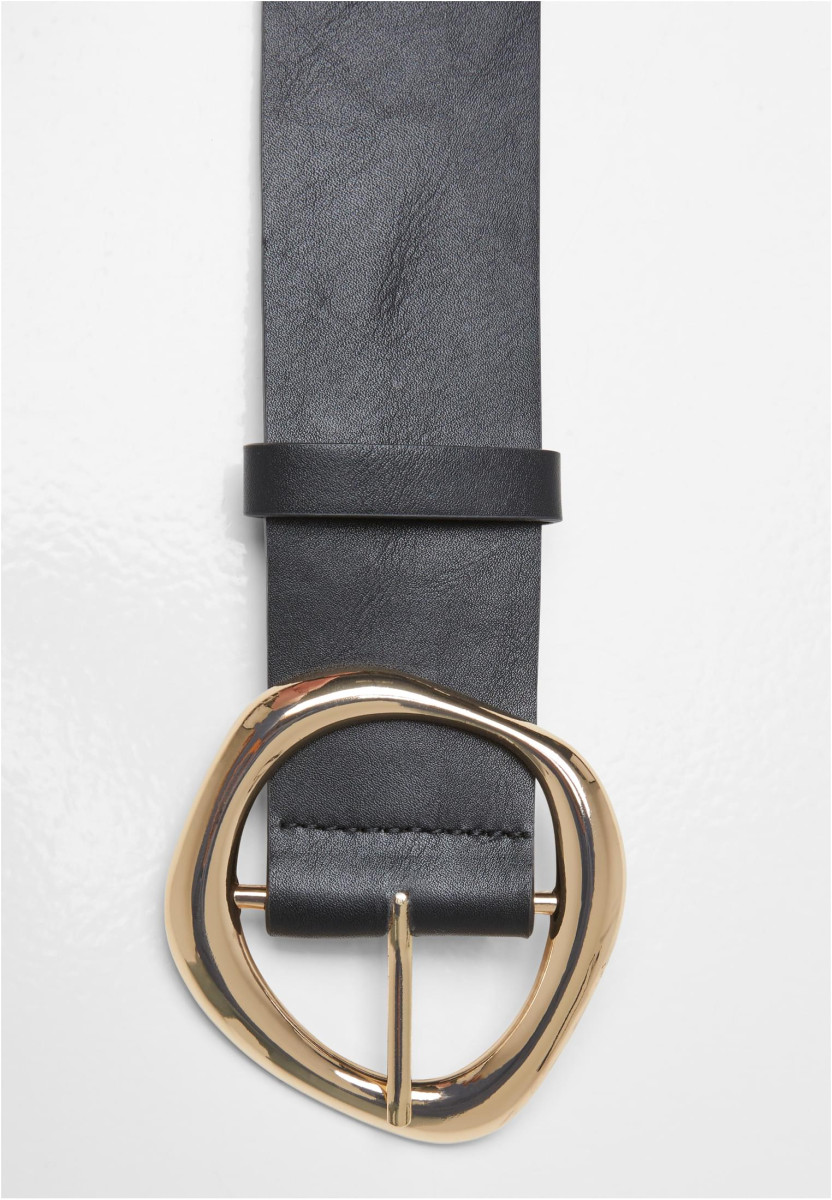 Organic Buckle Shaped Synthetic Leather Belt