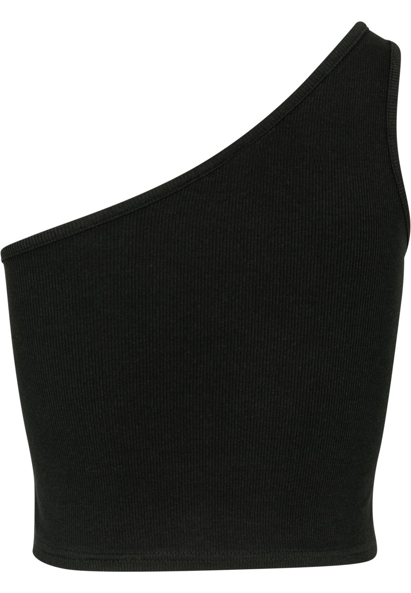 Ladies Cropped Asymmetric Top