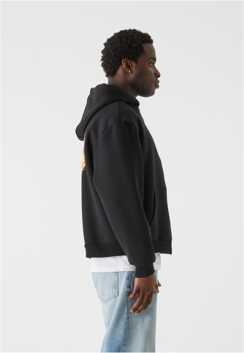 MJG Heavy Oversized Zip Hoody - Burning Wings