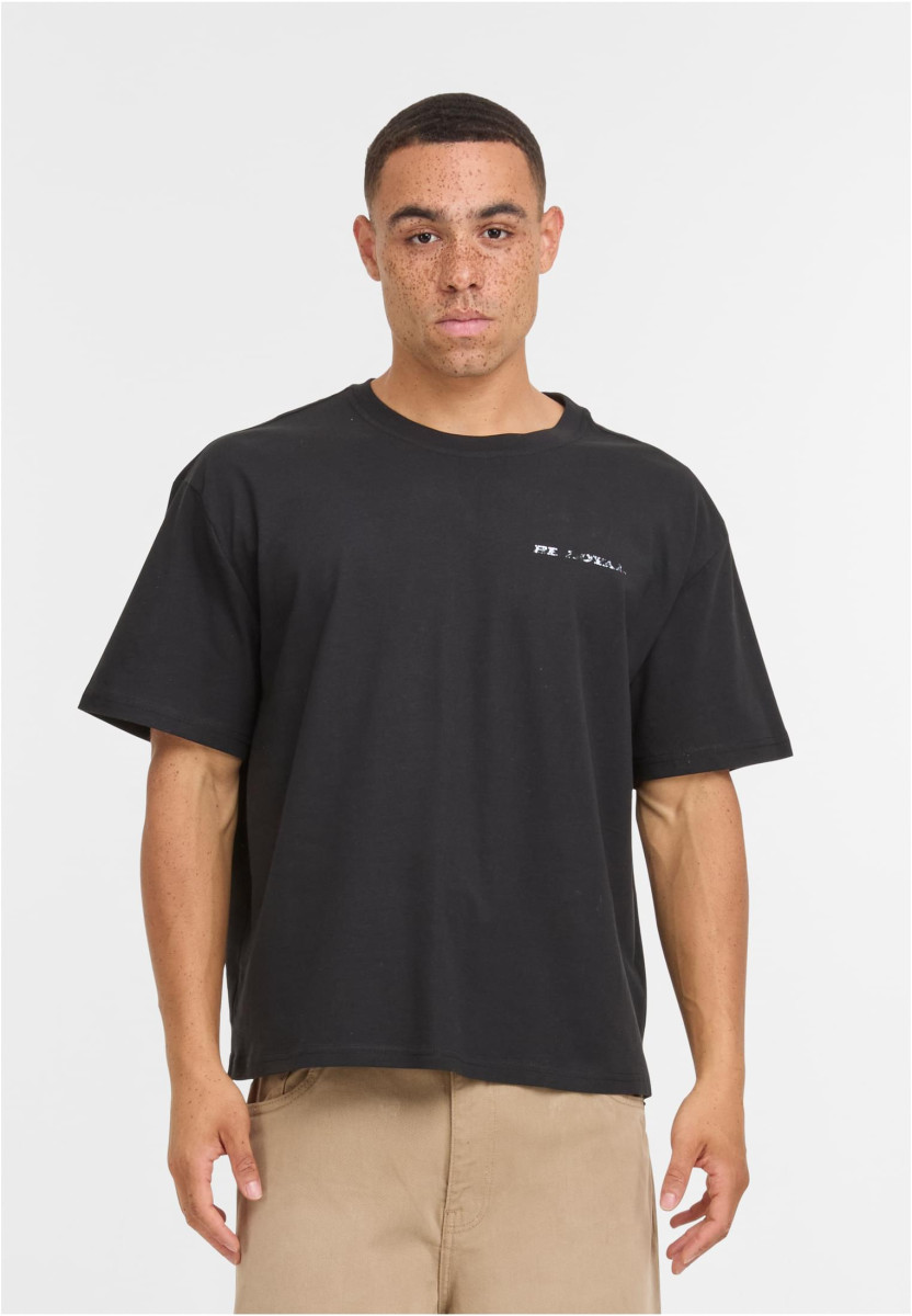 Distressed Mary Cropped Oversize Tee