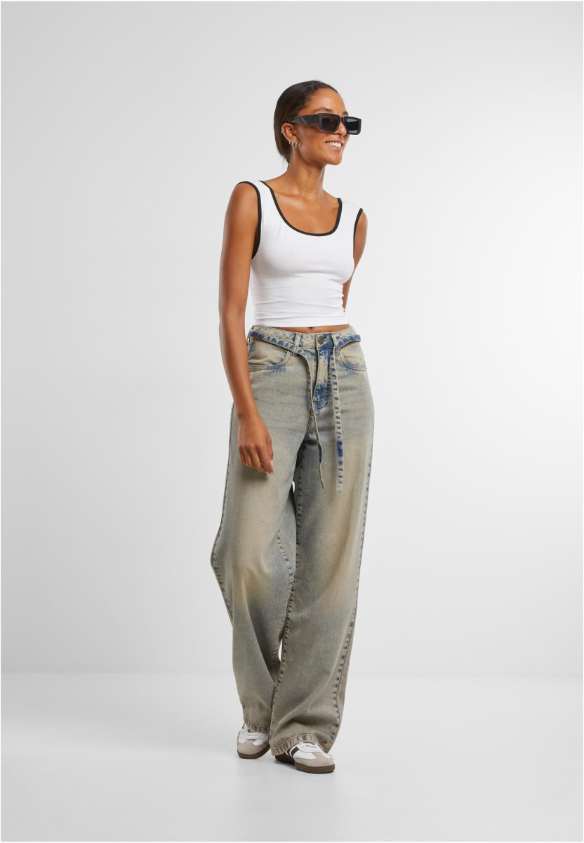 Ladies Contrast Cropped Top