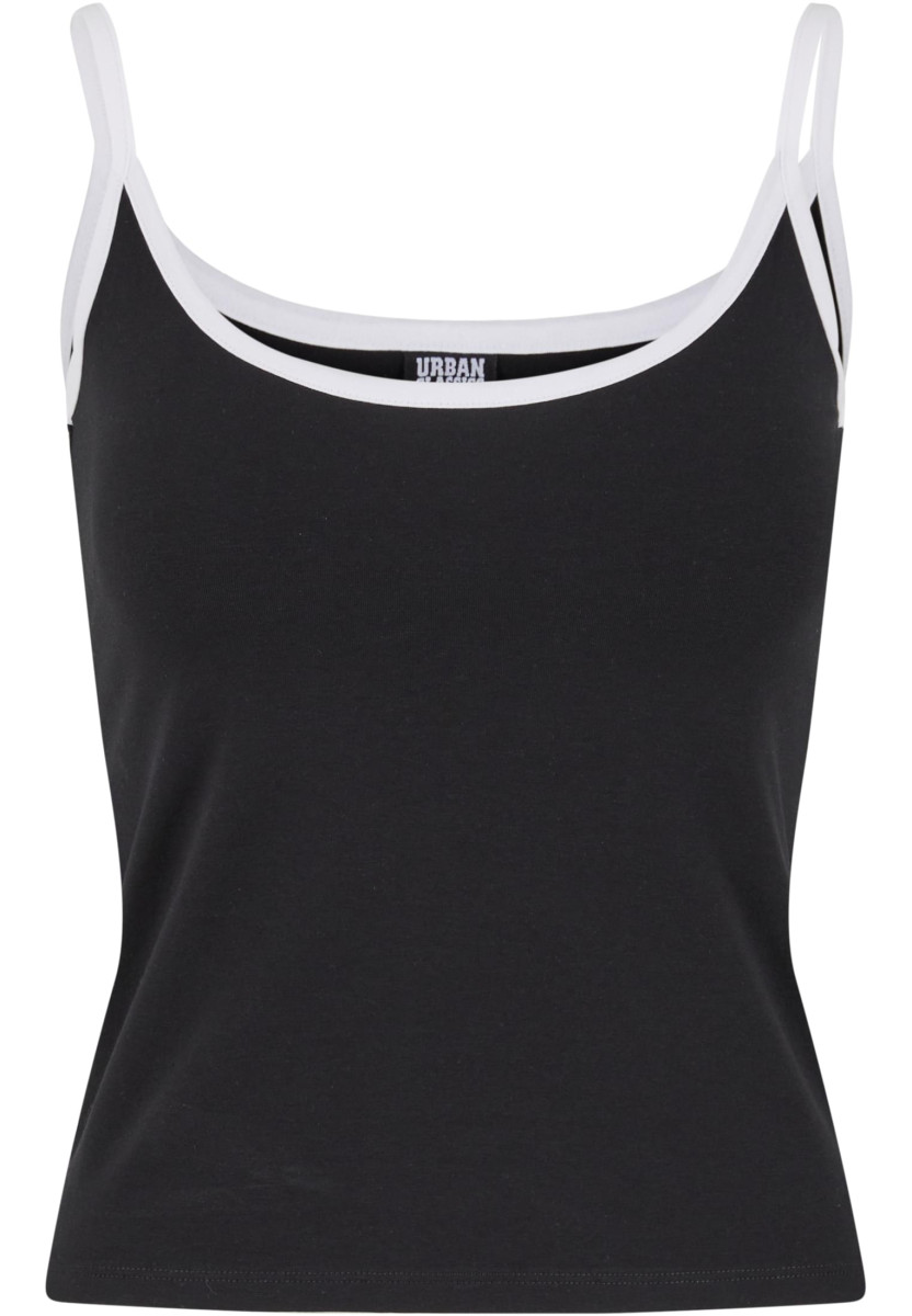Ladies Contrast Basic Top 2-Pack