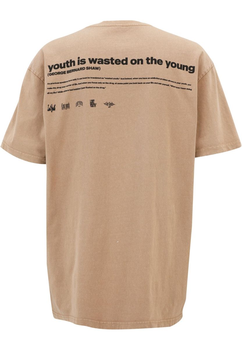 LY ACID WASHED TEE DOVE