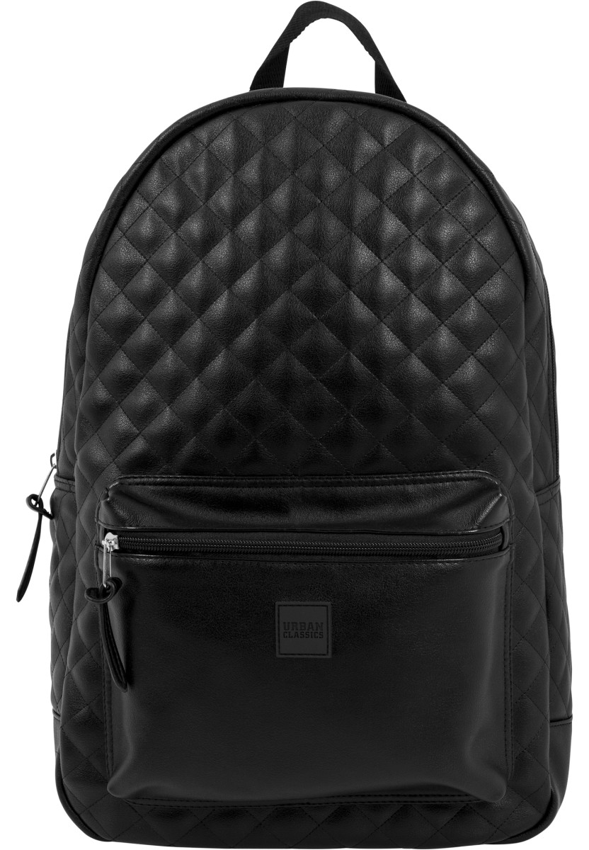 Diamond Quilt Leather Imitation Backpack