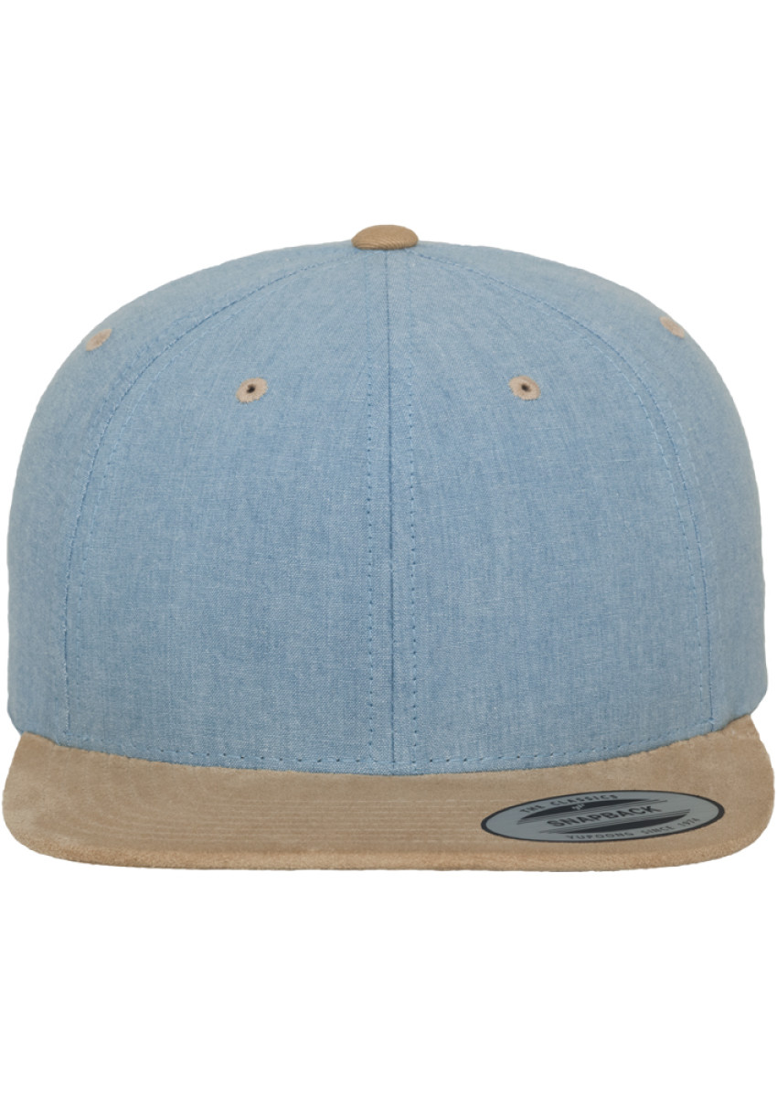 Chambray-Suede Snapback