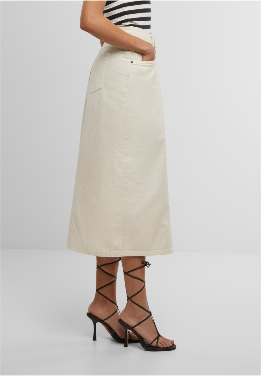 Ladies Soft Denim Midi Skirt