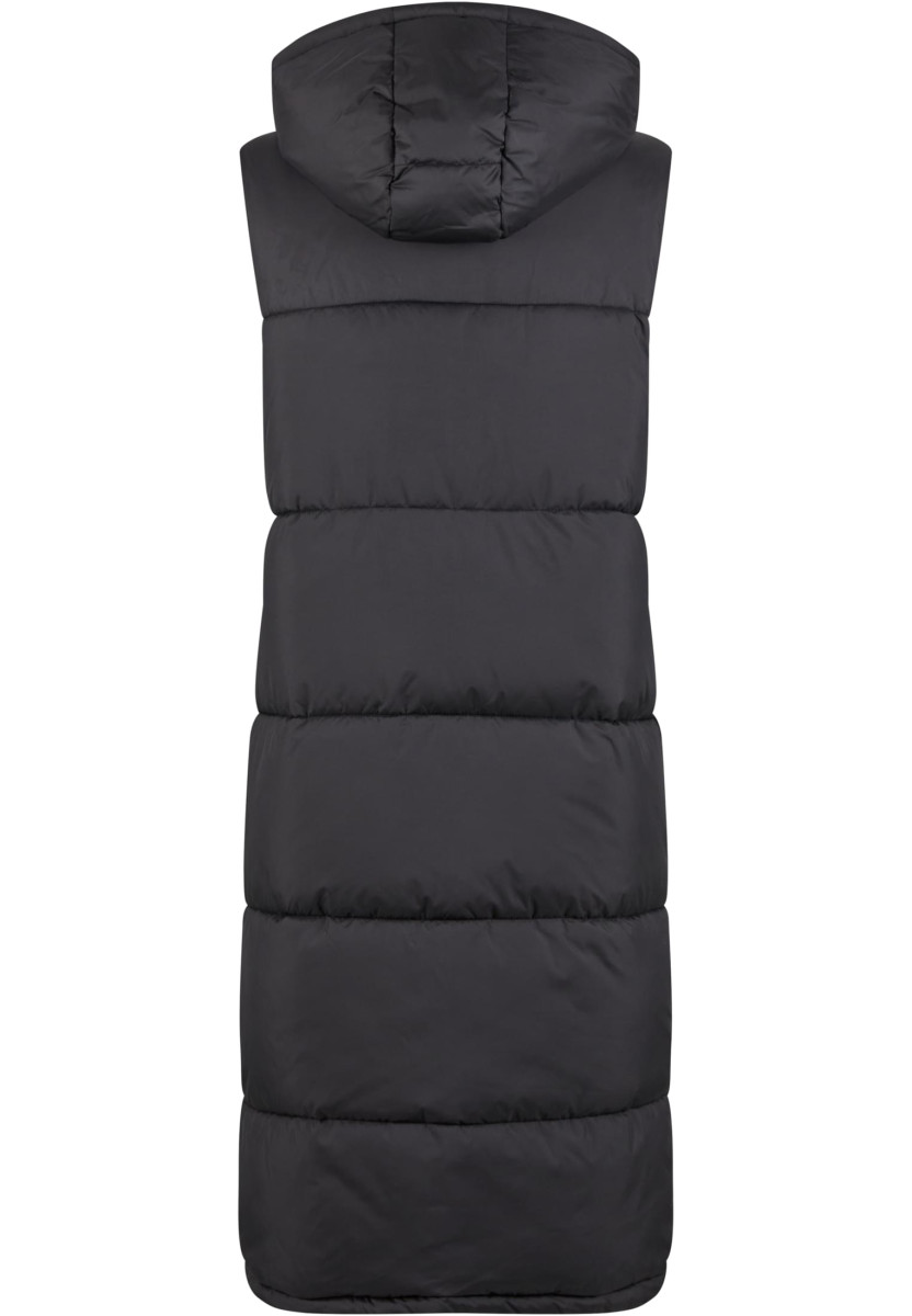 Ladies Long Hooded Puffer Vest