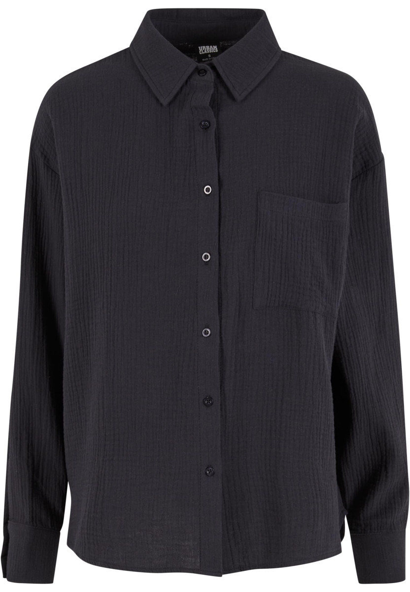 Ladies Oversized Musselin Blouse