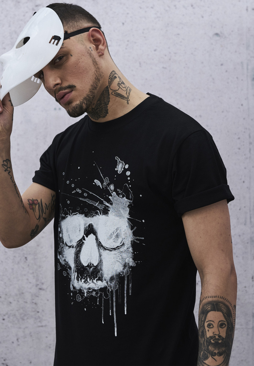 Waterpaint Skull Tee