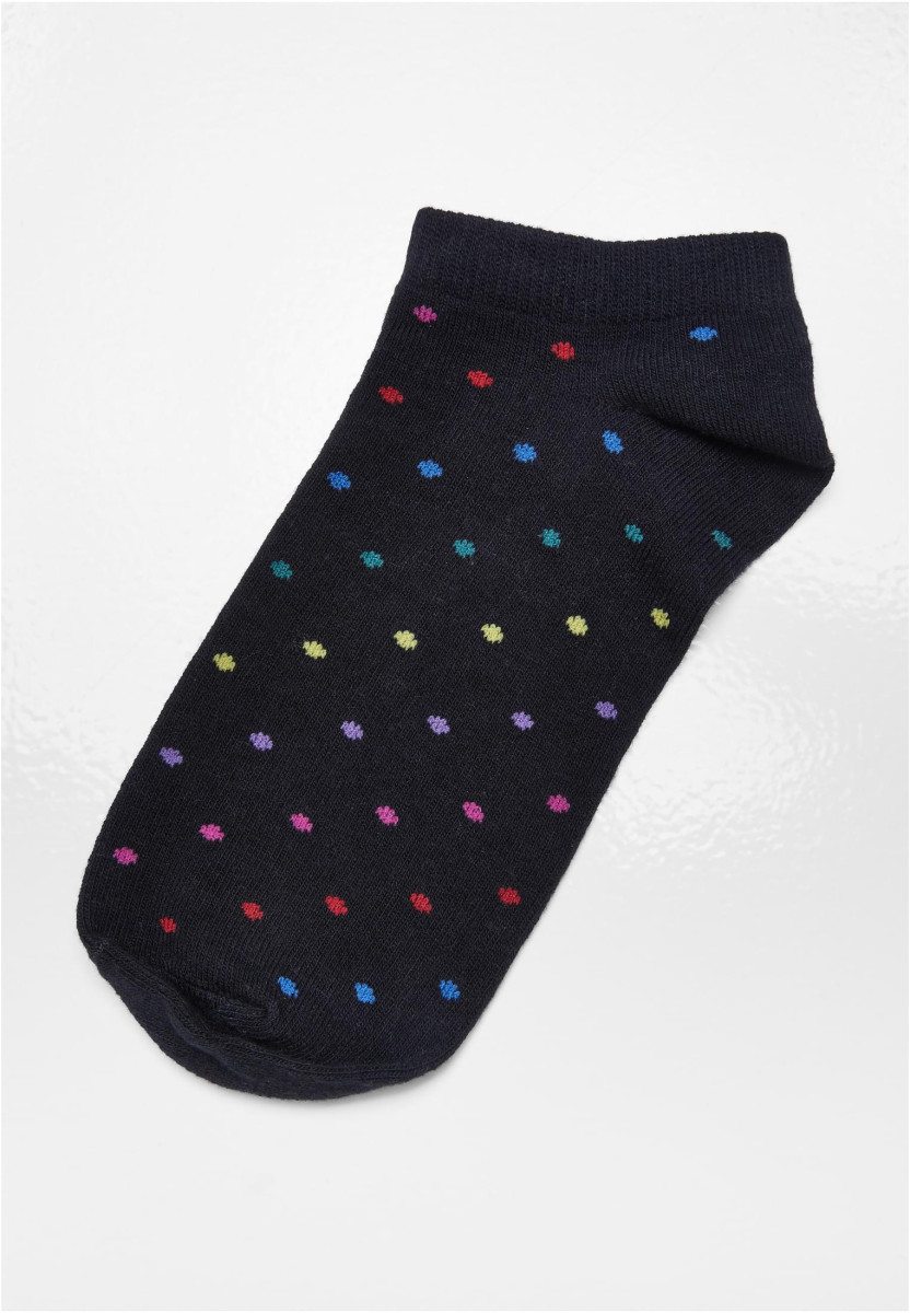 No Show Socks Rainbow Dots 5-Pack