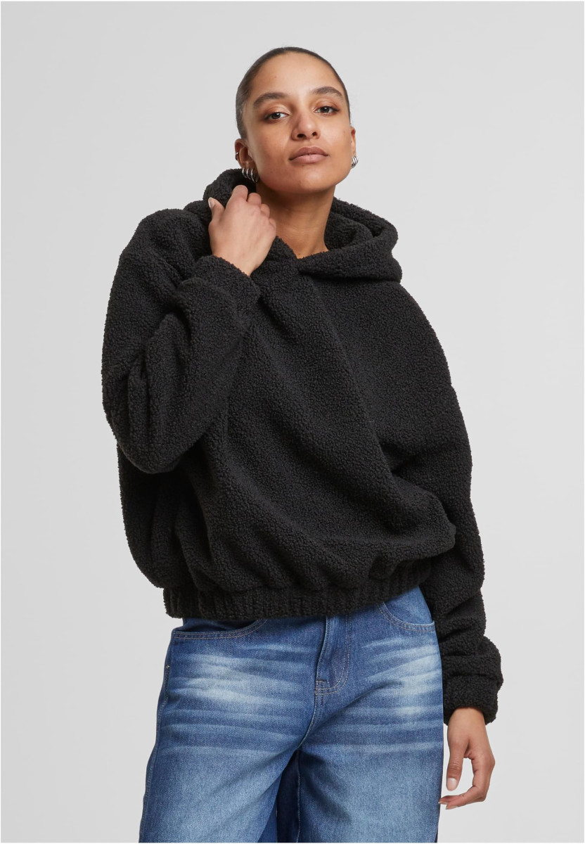 Ladies Oversized Bonded Sherpa Hoody