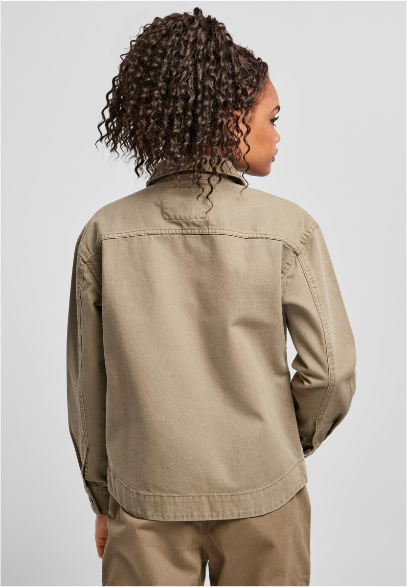 Ladies Oversized Shirt Jacket