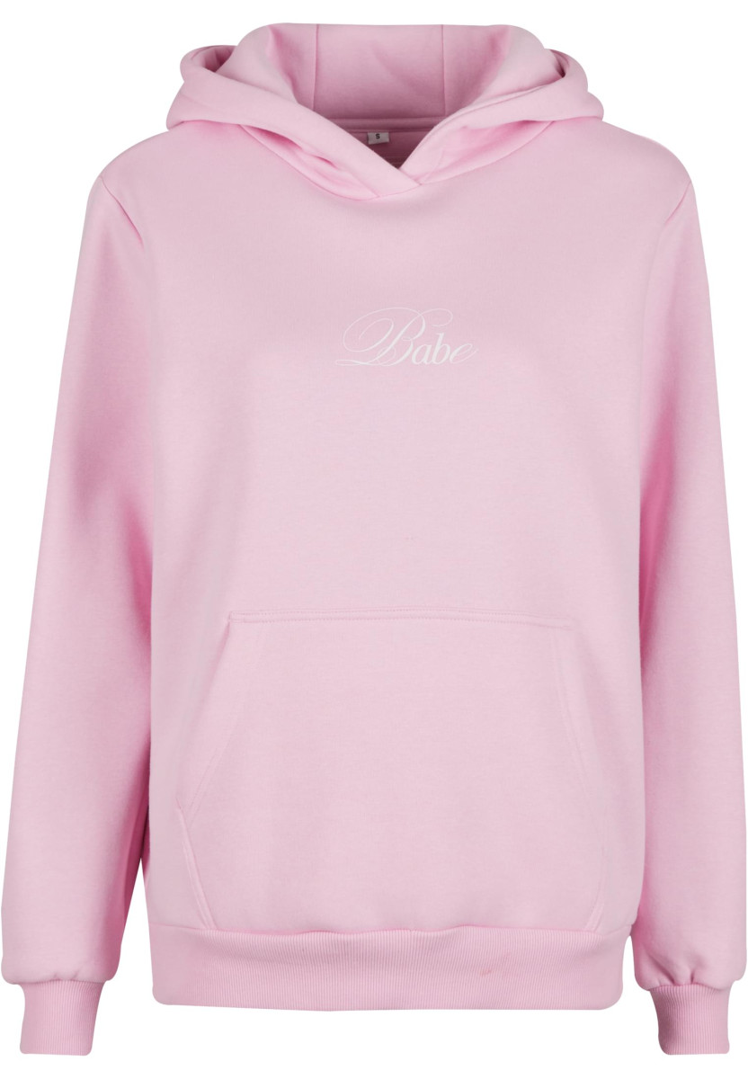 Babe Wording Ladies Fluffy Hoody