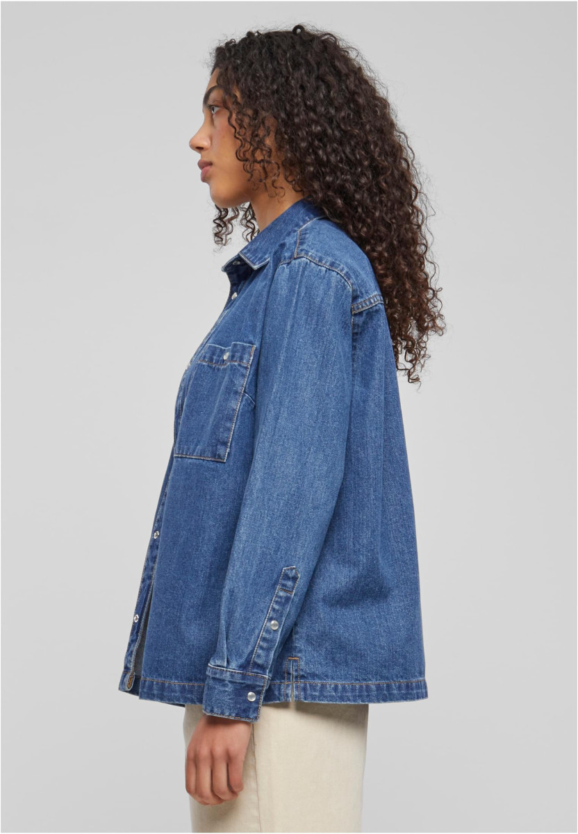 Ladies Oversized Denim Shirt