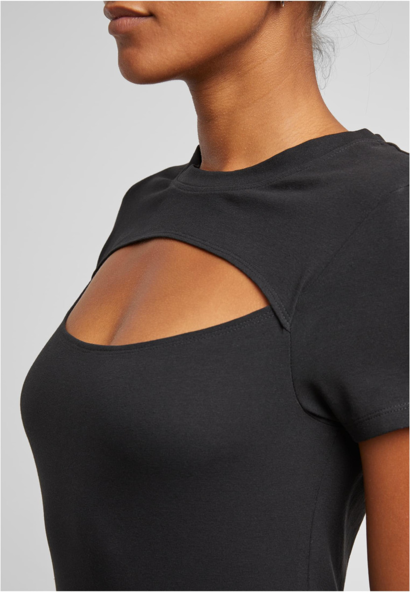 Ladies Short Cut Out Tee