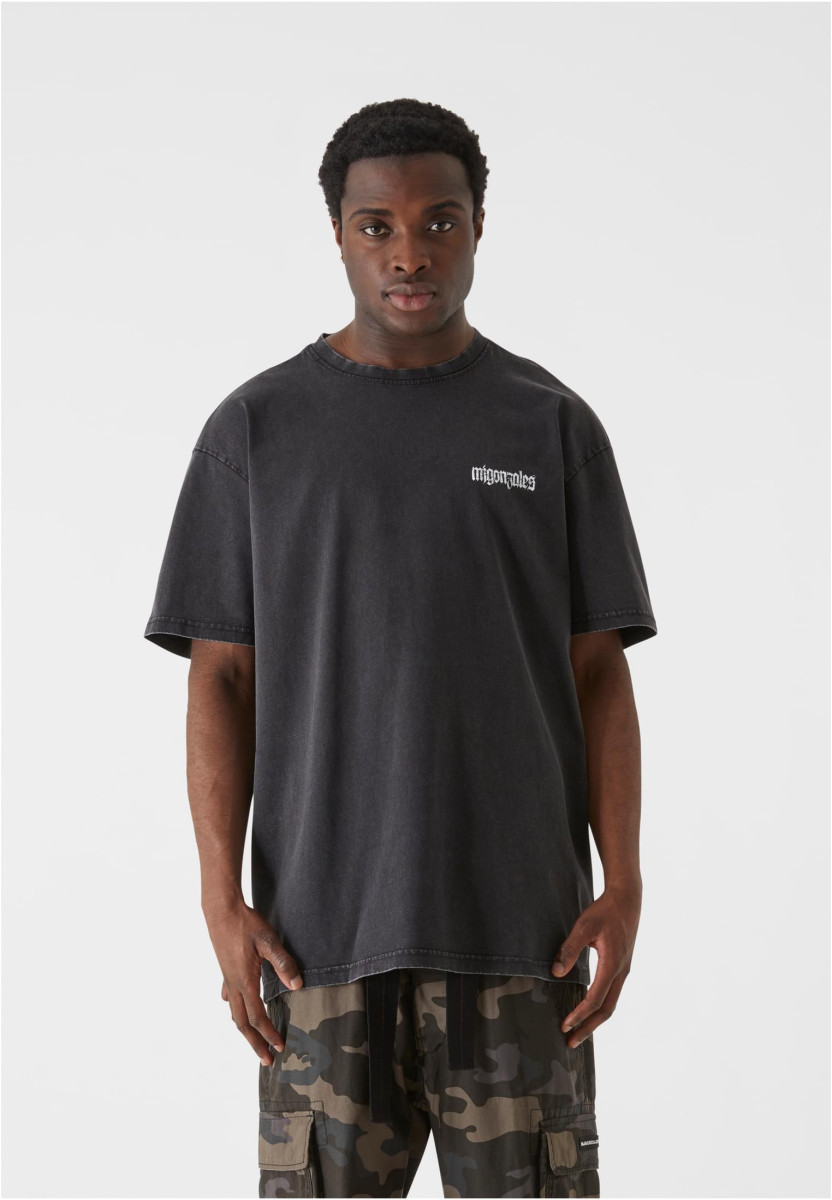 MJG Heavy Oversized Acid Washed Tee - Savage Leopard