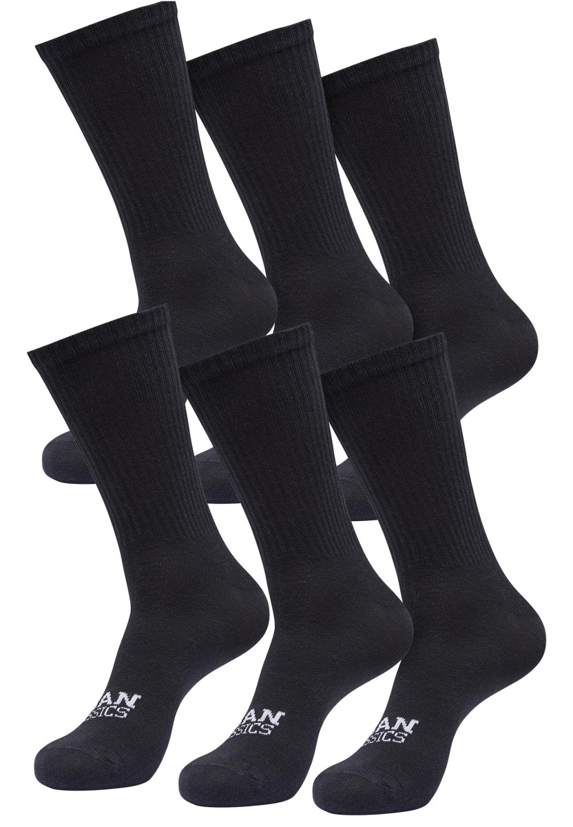 Simple Flat Knit Socks 6-Pack