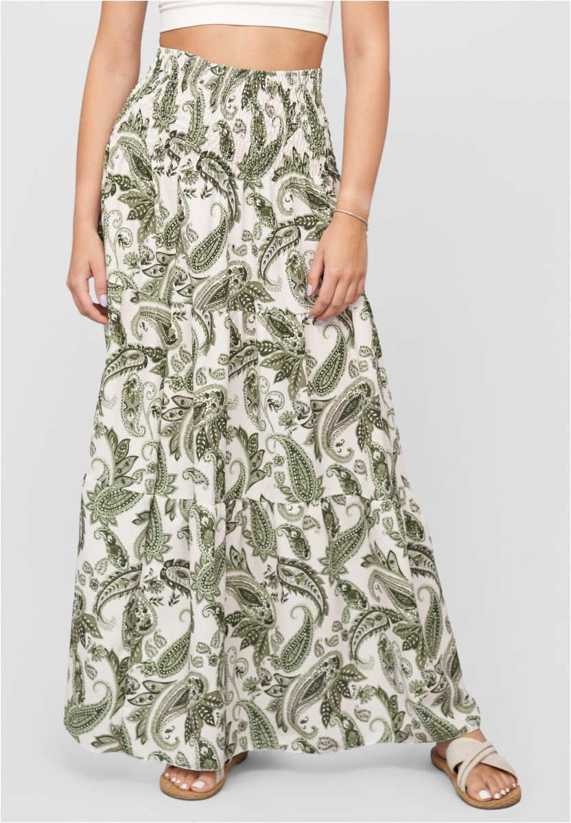 Maxi Skirt with paisley print