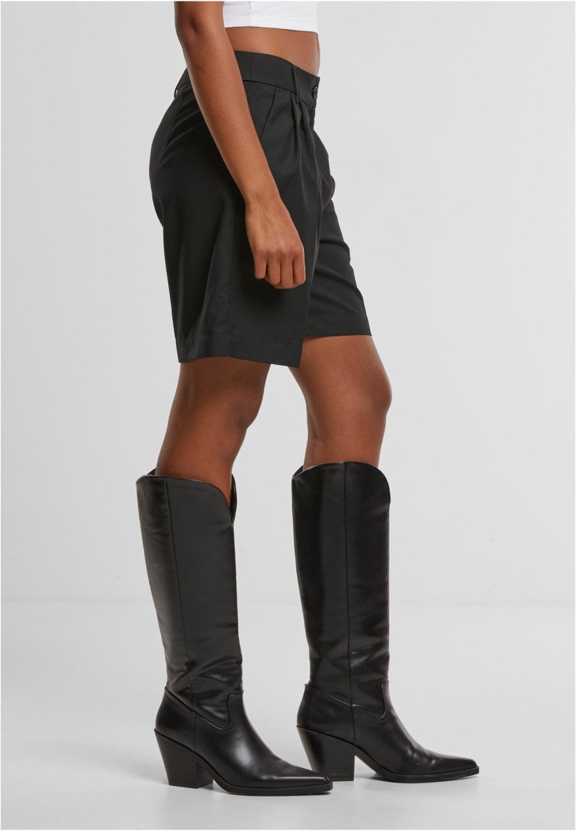 Ladies Pleated Bermuda Shorts