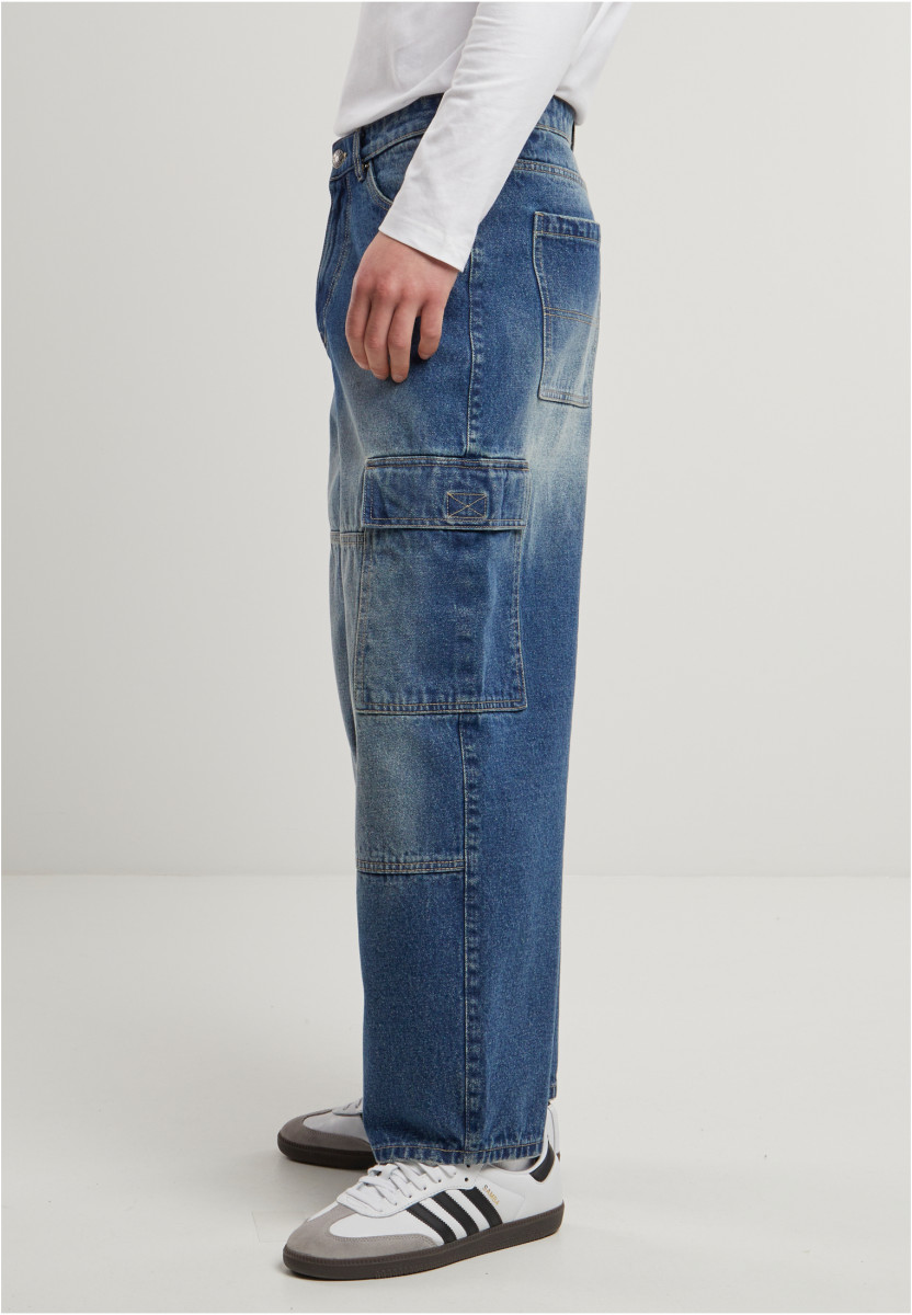 Tapered Heavy Ounce Baggy Cargo Jeans