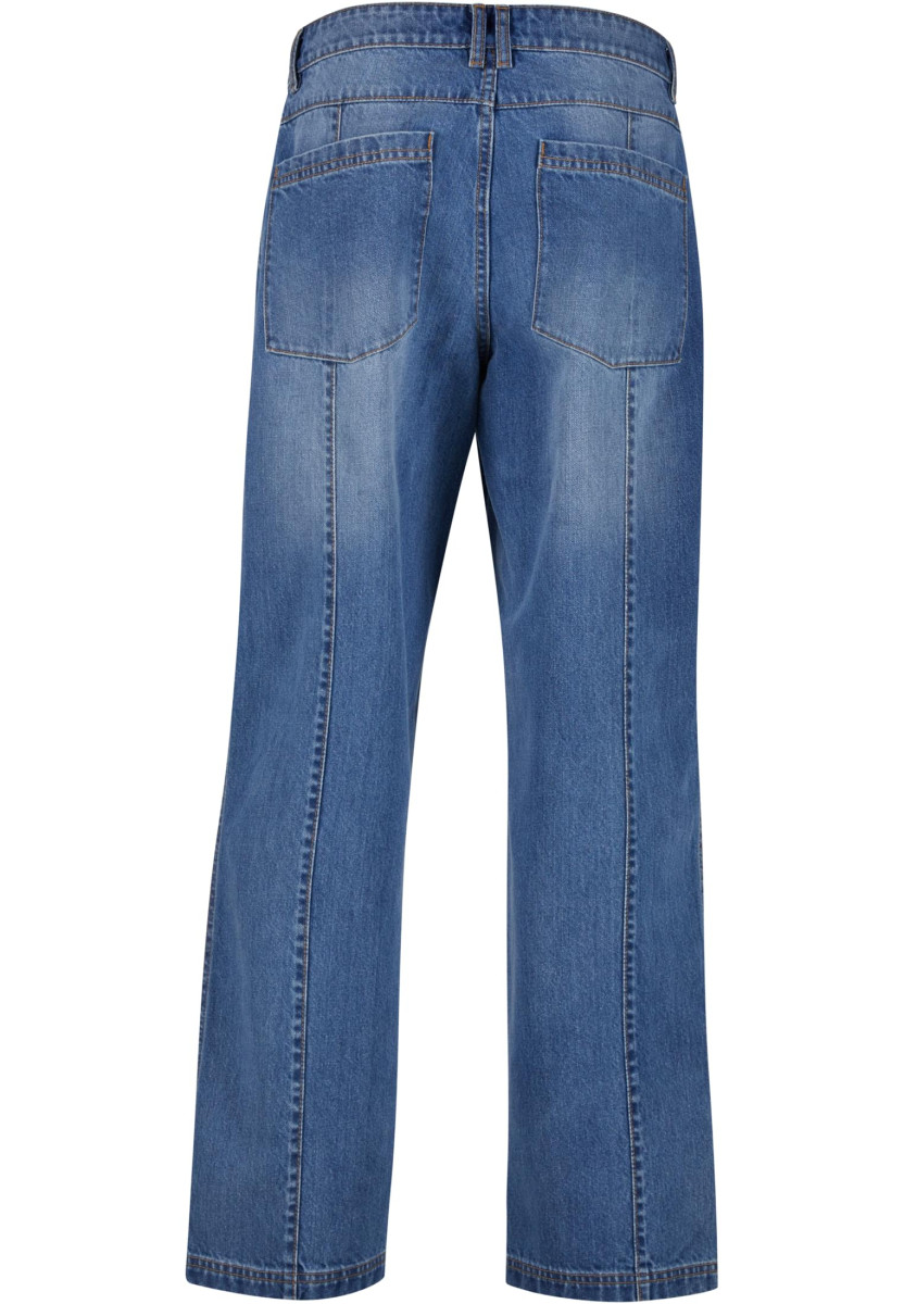Wide Leg Denim With Dividing Seams