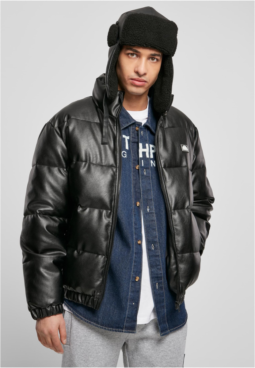 Southpole Imitation Leather Bubble Jacket