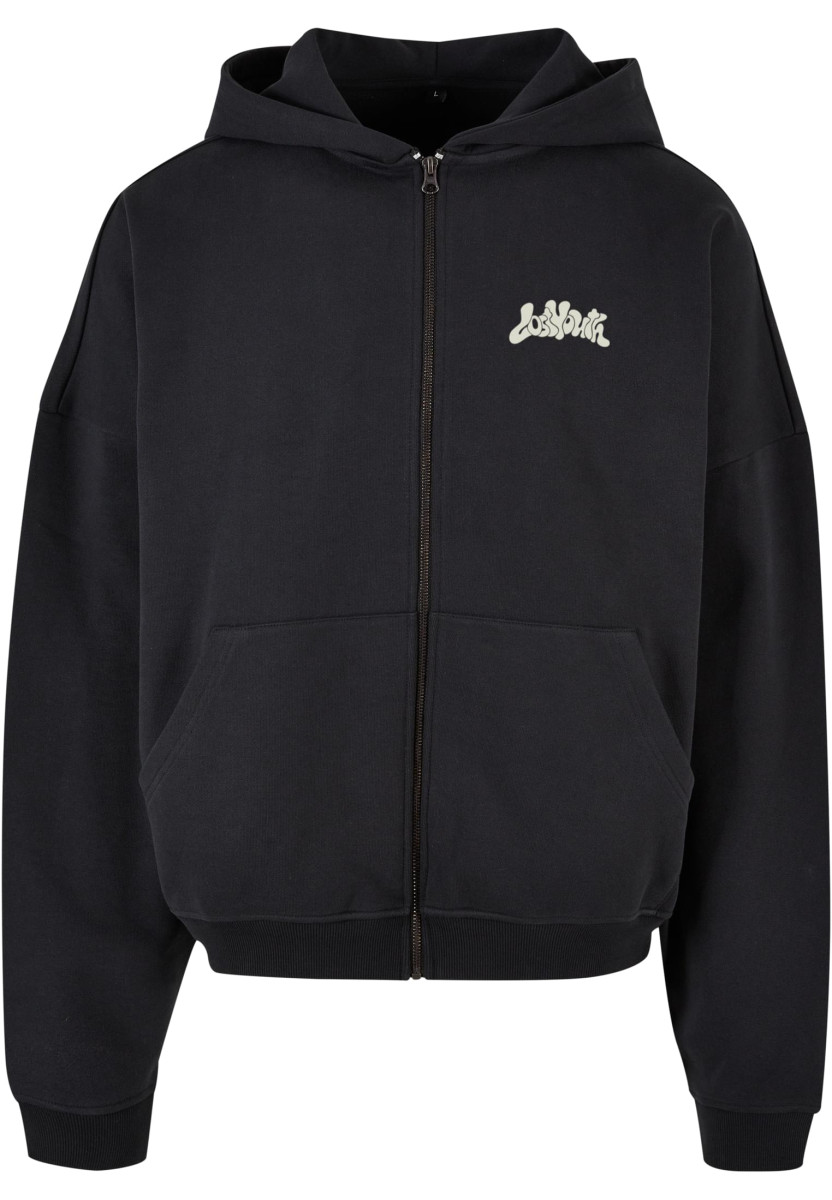 Lost Youth Zip Hoody - Flower Waves