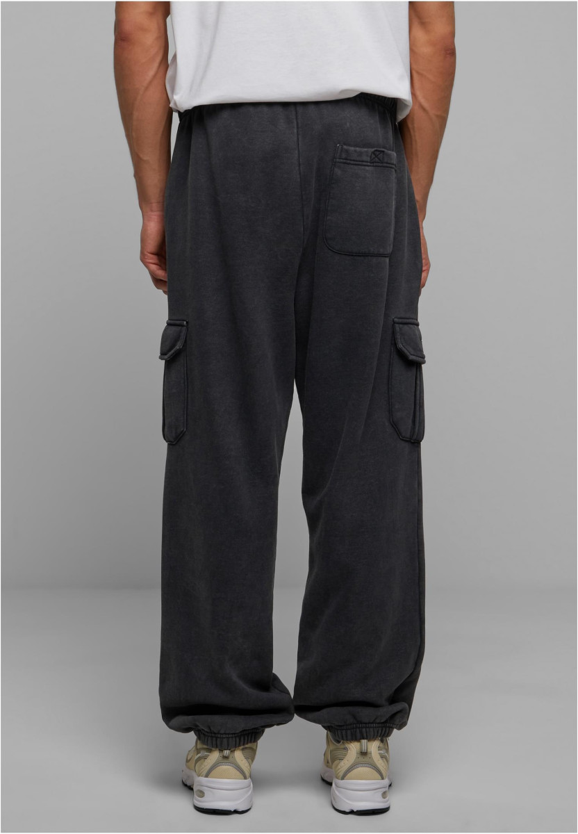 Acid Washed Cargo Sweatpants