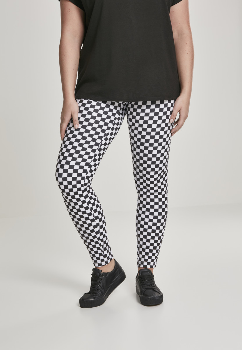 Ladies Check Pattern Leggings