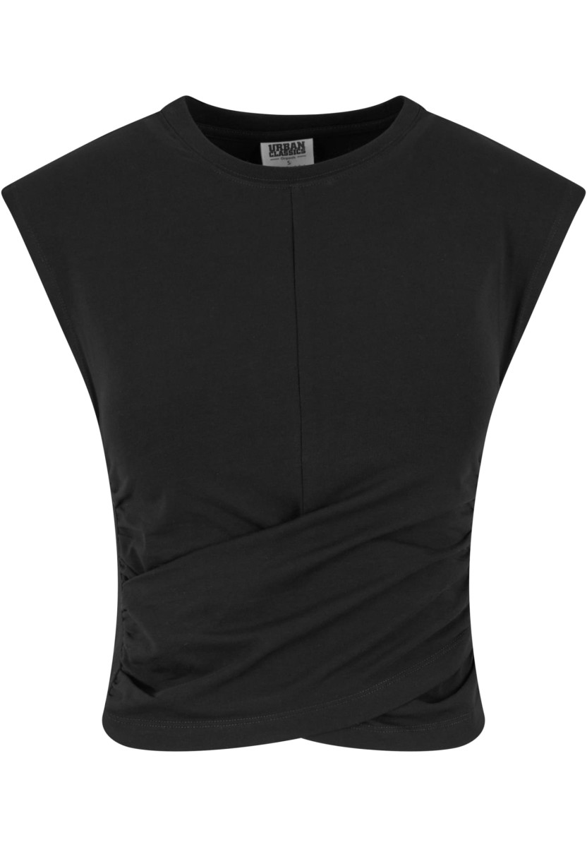 Ladies Cropped Wrapped Top