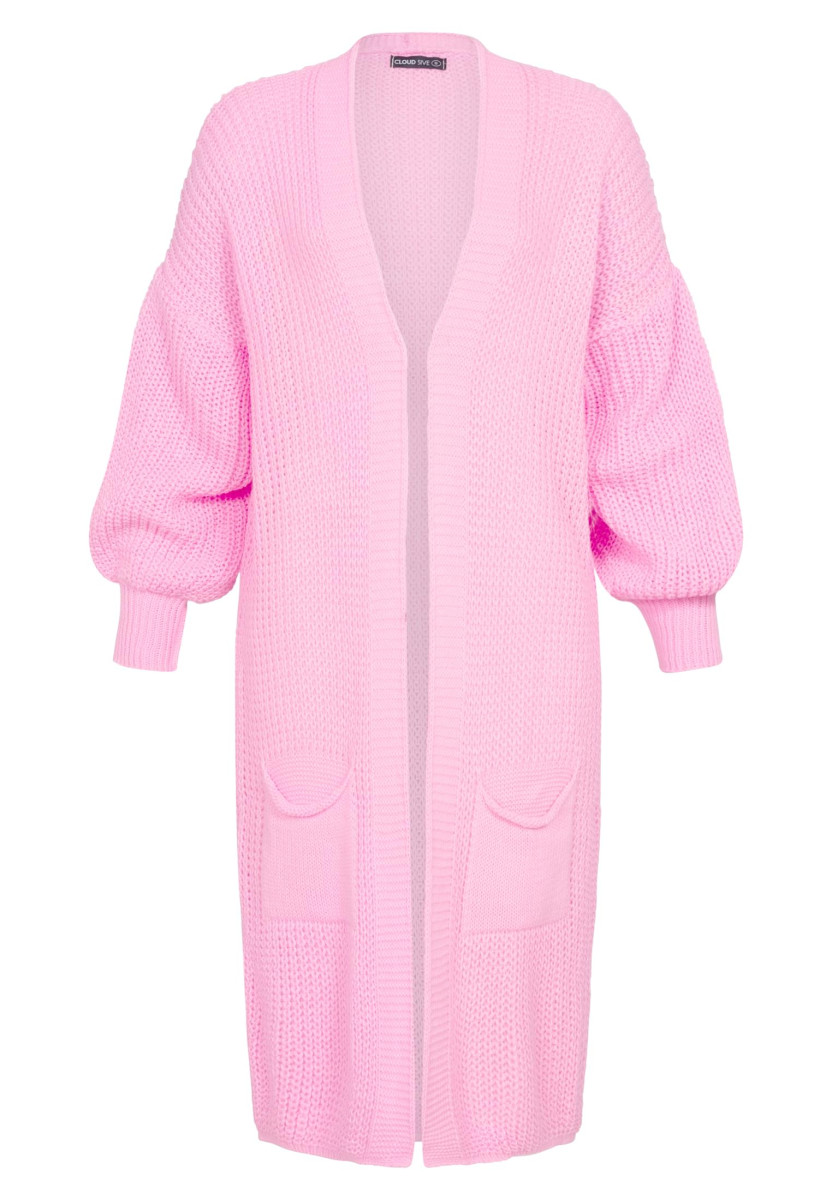 Cloud 5ive Longform Knit Cardigan with 2-Pockets