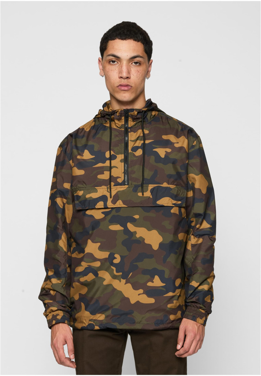 Camo Pull Over Windbreaker