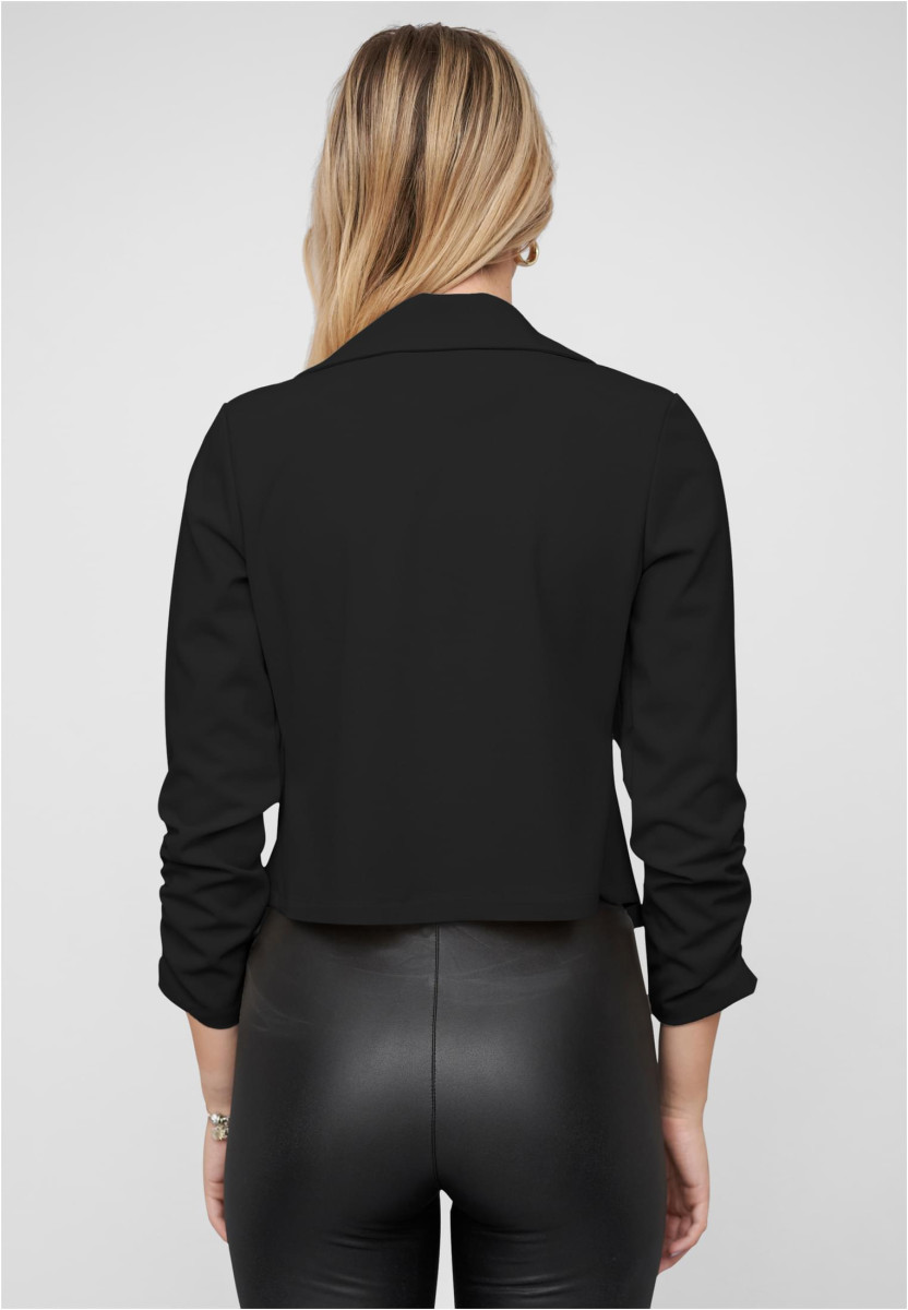 Short Blazer with ruched sleeves