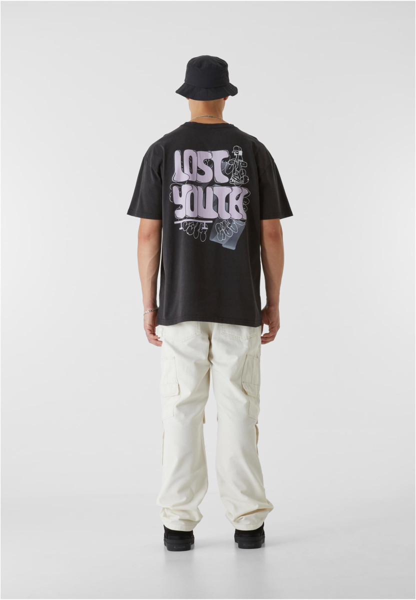 LY ACID WASHED TEE - SKATE