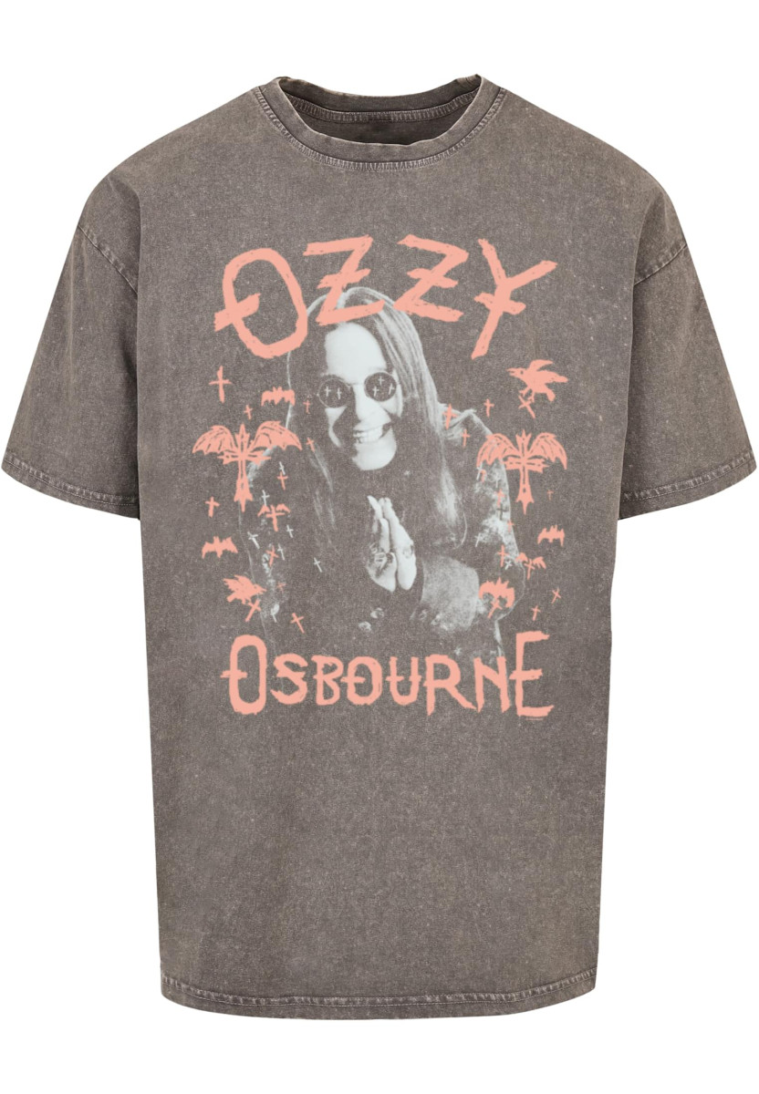 Ozzy Osbourne - Pink Bat Acid Washed Oversize Tee
