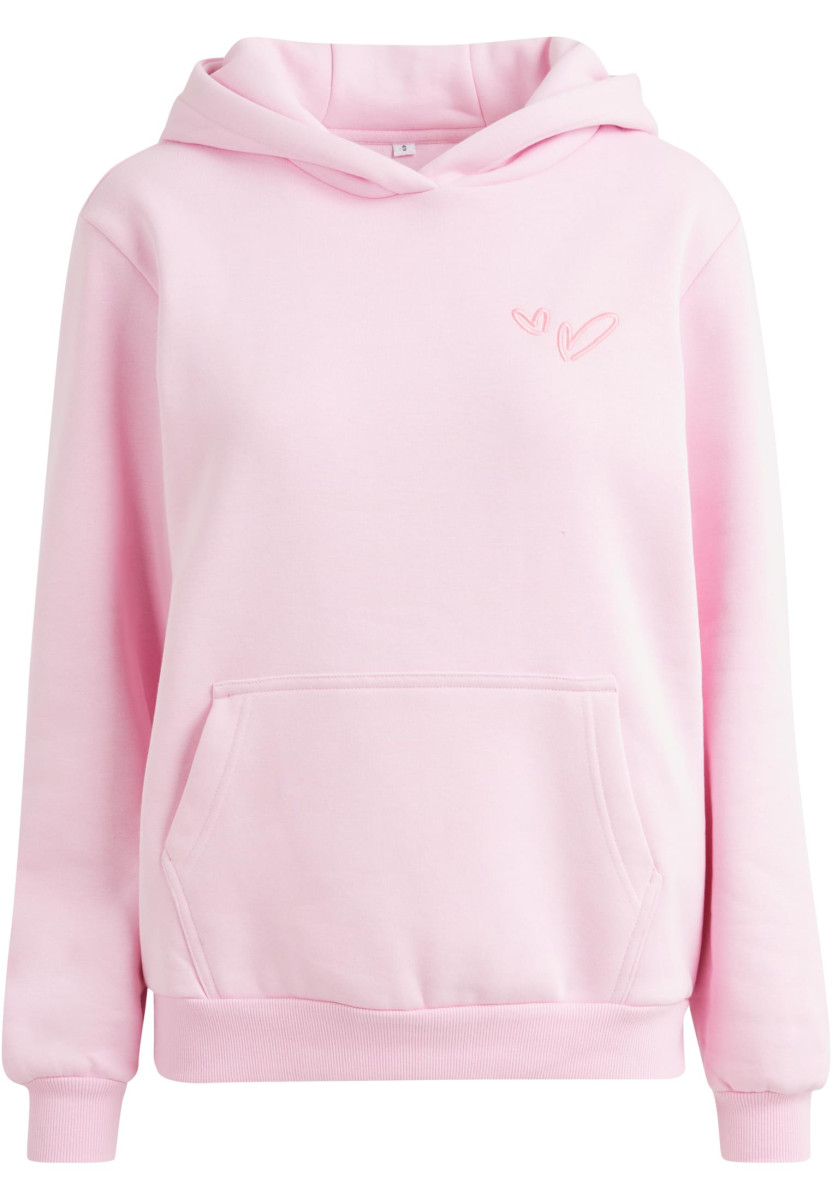 Heart Signs EMB Ladies Fluffy Hoody