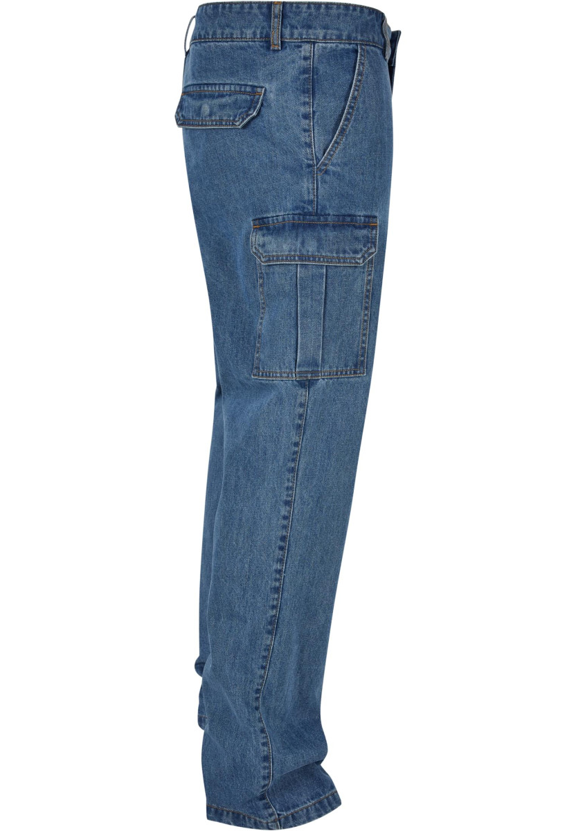 Straight Leg Cargo Jeans