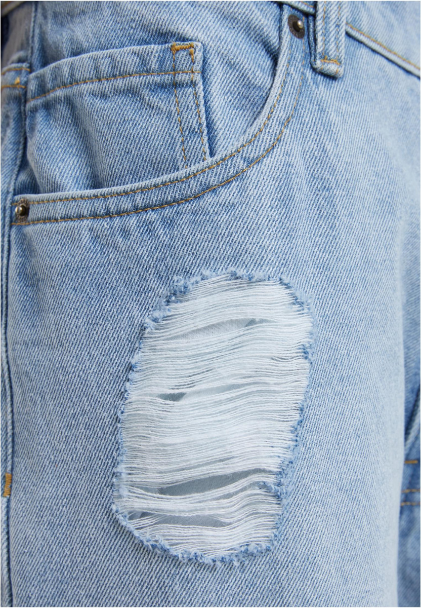 Heavy Ounce Knee Cut Baggy Fit Jeans