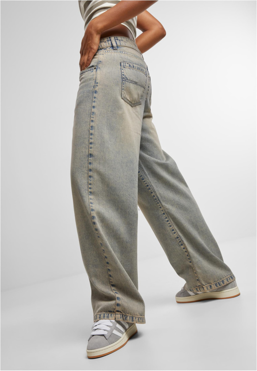 Ladies Low Waist Baggy Fit Denim