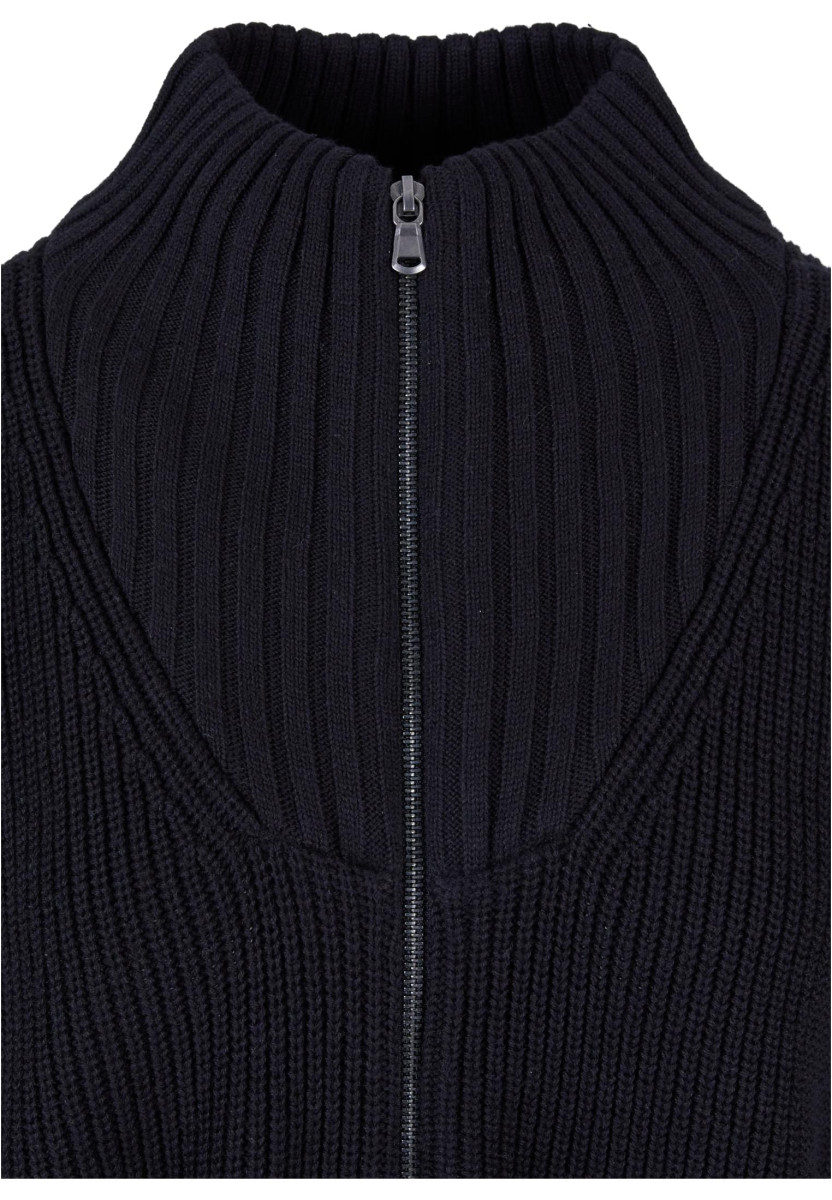 Ladies Knitted Zip Cardigan