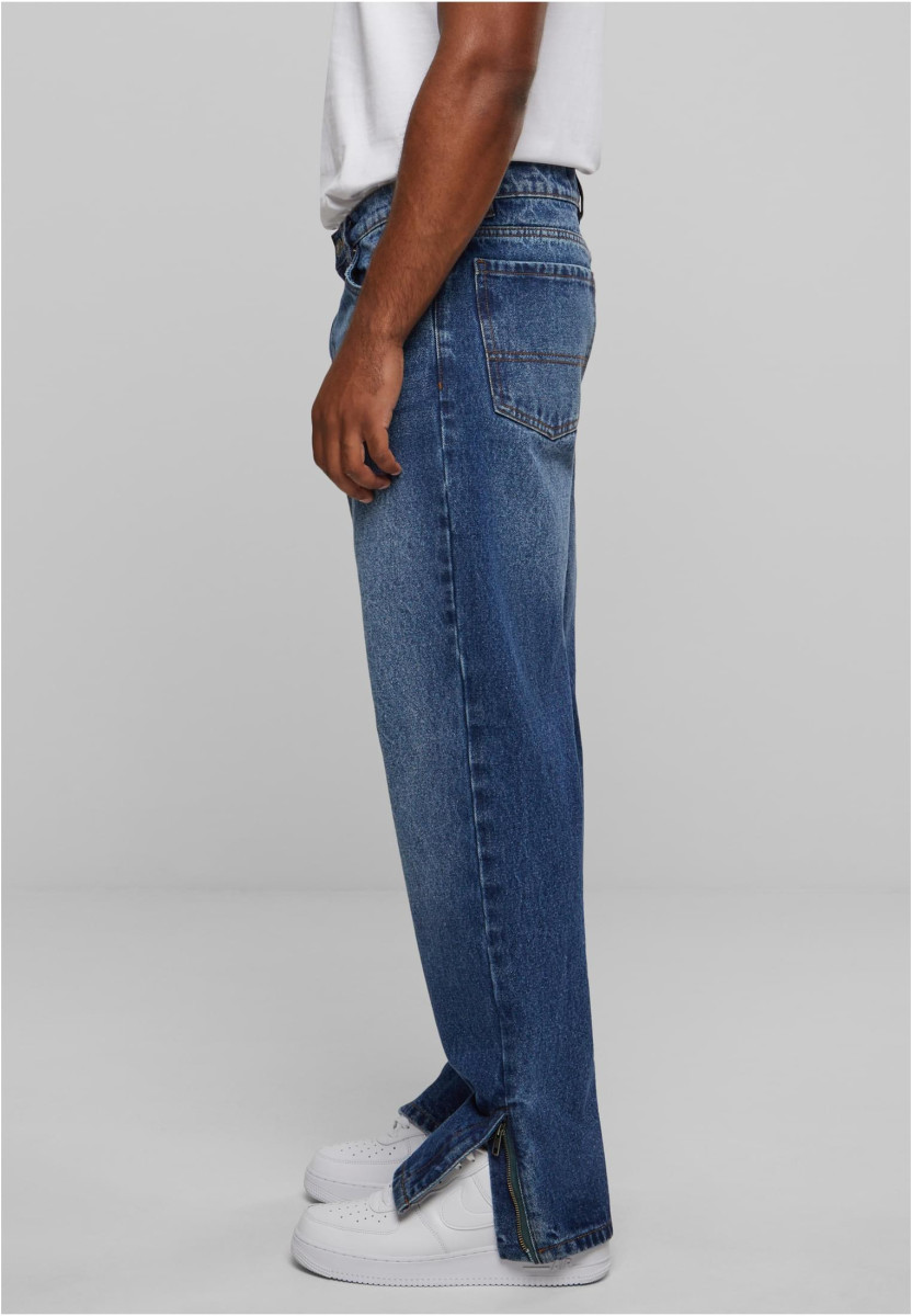 Heavy Ounce Straight Fit Zipped Jeans