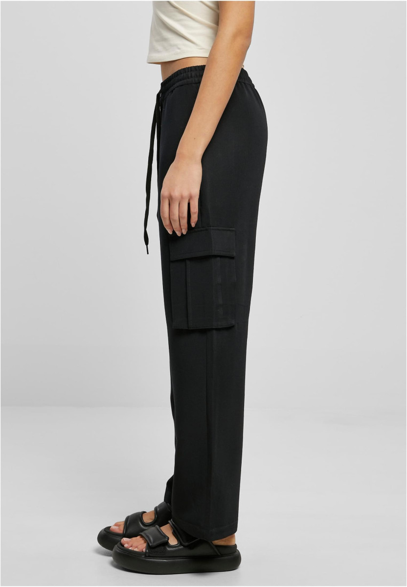 Ladies Vicose Straight Leg Cargo Pants