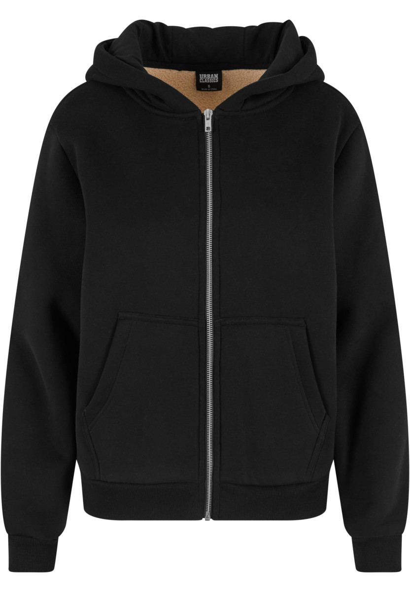 Ladies Bonded Sherpa Zip Hoody