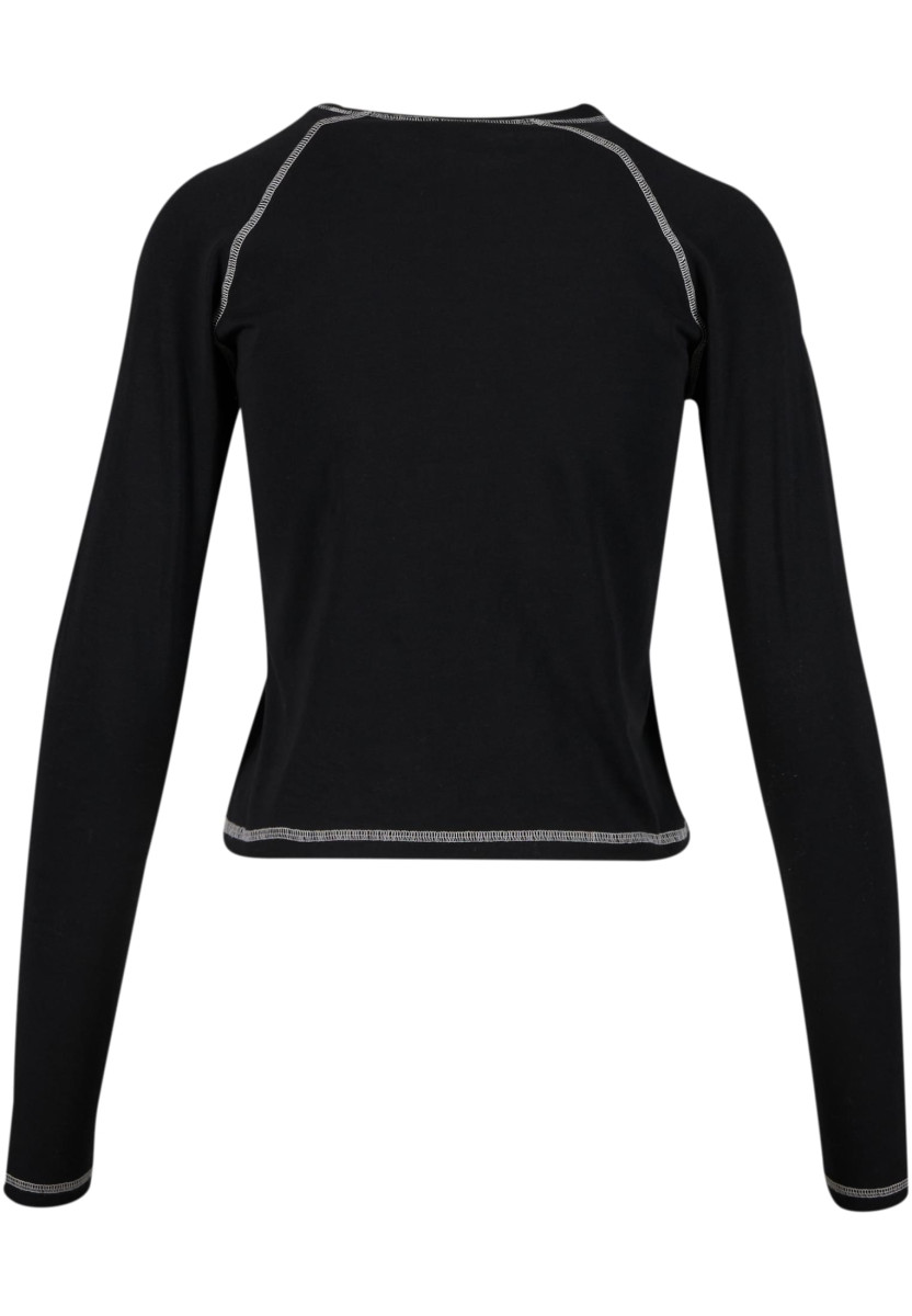 Ladies Contrast Jersey Longsleeve