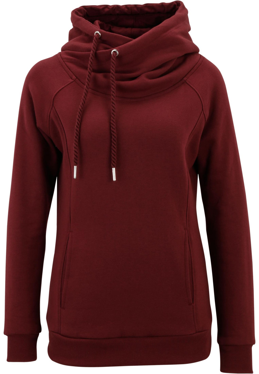 Ladies Raglan High Neck Hoody